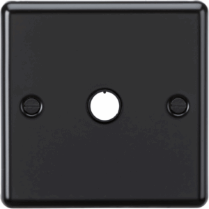 Knightsbridge Matt Black 20A Flex Outlet Plate