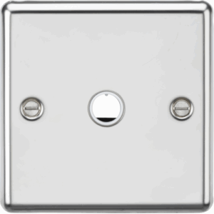 Knightsbridge Polished Chrome 20A Flex Outlet Plate