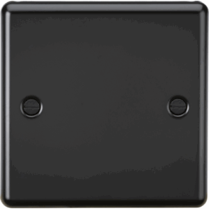 Knightsbridge Matt Black 1G Blanking Plate