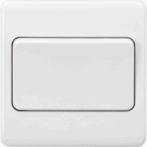 Knightsbridge White 10A 1G Intermediate Wide Rocker Switch