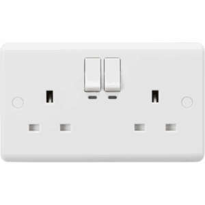 Knightsbridge White 13A 2G SP Smart Wi-Fi Switched Socket Certified Works with Alexa & Google Assistant