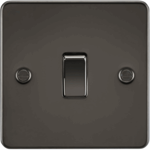 Knightsbridge Gunmetal 10AX 1G 2-way Switch