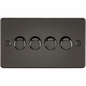 Knightsbridge Gunmetal 4G 2-way 10-200W (5-150W LED) Intelligent dimmer