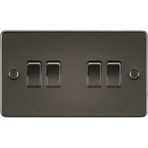 Knightsbridge Gunmetal 10AX 4G 2-way Switch