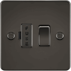 Knightsbridge Gunmetal 13A Switched Fused Spur Unit