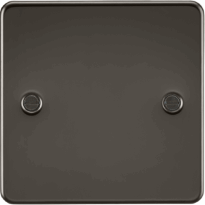 Knightsbridge Gunmetal 1G Blanking Plate