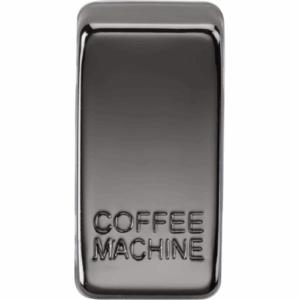 Knightsbridge Black Nickel Switch cover marked COFFEE MACHINE