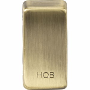 Knightsbridge Antique Brass Switch cover marked HOB