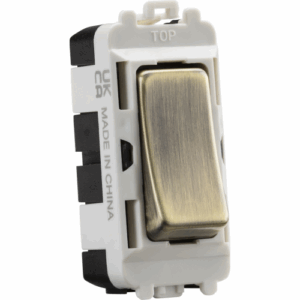 Knightsbridge Antique Brass 20AX DP grid module