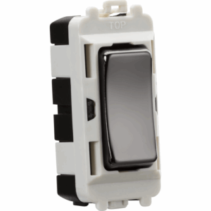 Knightsbridge Black Nickel 20AX 2 way SP module (centre off)