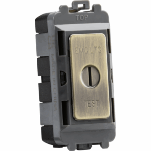 Knightsbridge Antique Brass 20AX 2 way SP key module (marked EMG LTG TEST)