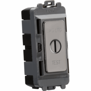 Knightsbridge Black Nickel 20AX 2 way SP key module (marked EMG LTG TEST)