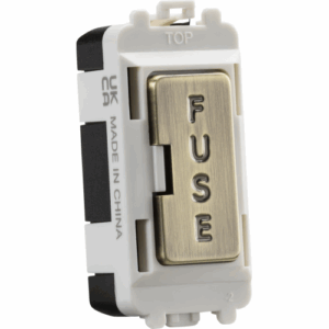 Knightsbridge Antique Brass 13A fused module