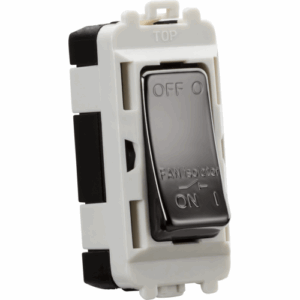 Knightsbridge Black Nickel 10A Fan Isolator Module