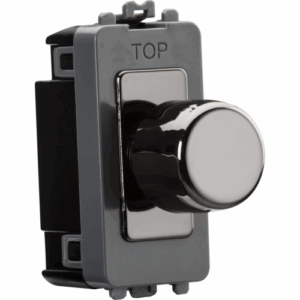 Knightsbridge Black Nickel 6A 1G 2-way Dummy Dimmer Module