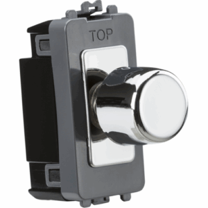 Knightsbridge Polished Chrome 2-way 10-150W (5-150W LED) Intelligent Dimmer