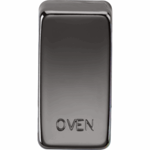 Knightsbridge Black Nickel Switch cover marked OVEN