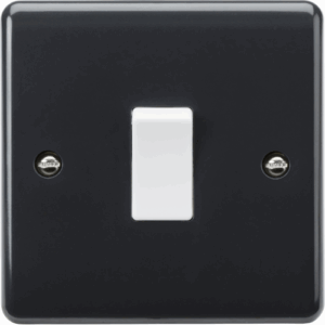Knightsbridge Anthracite 10AX 1G 2-way Switch [Part M Compliant]