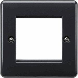 Knightsbridge Anthracite 2G Modular Faceplate [Part M Compliant]