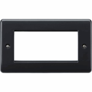 Knightsbridge Anthracite 4G Modular Faceplate [Part M Compliant]