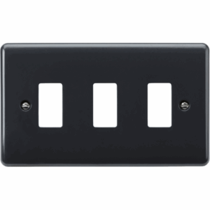 Knightsbridge Anthracite 3G Grid Faceplate [Part M Compliant]