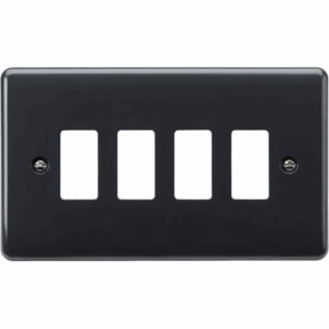 Knightsbridge Anthracite 4G Grid Faceplate [Part M Compliant]