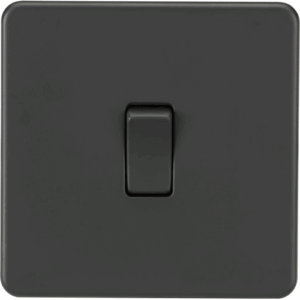Knightsbridge Anthracite 10AX 1G DP Switch