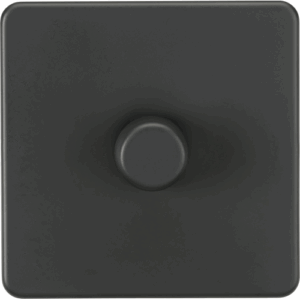 Knightsbridge Anthracite 1G 2-way 10-200W (5-150W LED) Intelligent dimmer