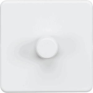 Knightsbridge Matt White 1G 2-way 10-200W (5-150W LED) Intelligent dimmer