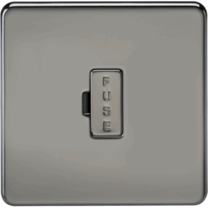 Knightsbridge Black Nickel 13A Fused Spur Unit