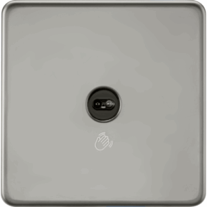 Knightsbridge Black Nickel 230V 1G 1-way Touchless Switch