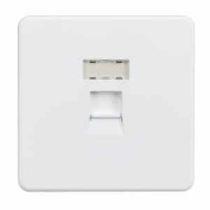 Knightsbridge Matt White RJ45 Network Outlet