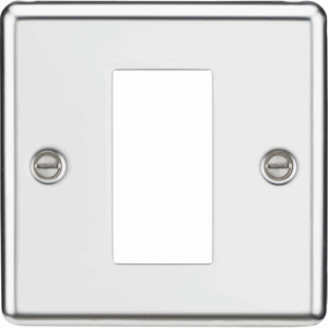 Knightsbridge Polished Chrome 1G Modular Faceplate