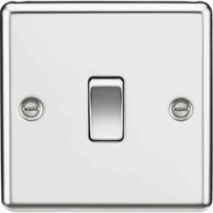 Knightsbridge Polished Chrome 10AX 1G 2-way Switch
