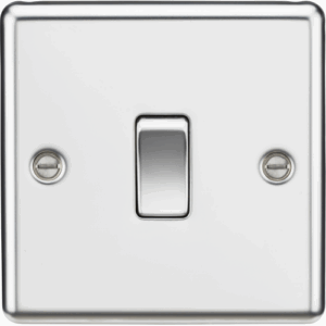 Knightsbridge Polished Chrome 20A 1G DP Switch