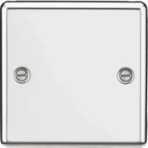 Knightsbridge Polished Chrome 1G Blanking Plate