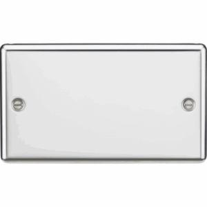 Knightsbridge Polished Chrome 2G Blanking Plate