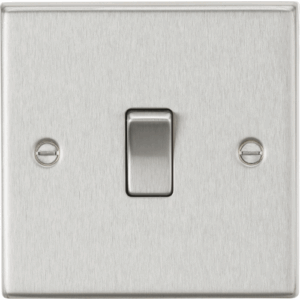 Knightsbridge Brushed Chrome 10AX 1G Intermediate Switch