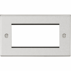 Knightsbridge Brushed Chrome 4G Modular Faceplate