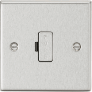 Knightsbridge Brushed Chrome 13A Fused Spur Unit