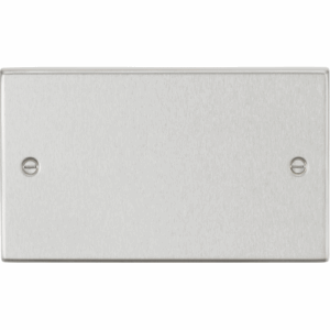 Knightsbridge Brushed Chrome 2G Blanking Plate