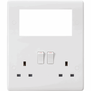 Knightsbridge White Small Multimedia Combination Plate