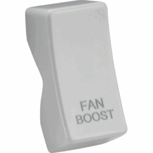 Knightsbridge White Rocker cover laser printed FAN BOOST