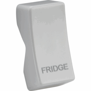 Knightsbridge White Rocker cover laser printed FRIDGE