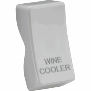 Knightsbridge White Rocker cover laser printed WINE COOLER