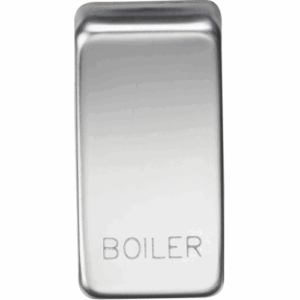 Knightsbridge Polished Chrome Switch cover marked BOILER