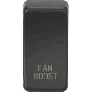 Knightsbridge Anthracite Switch cover marked FAN BOOST