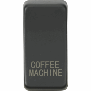 Knightsbridge Anthracite Switch cover marked COFFEE MACHINE