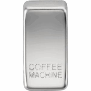 Knightsbridge Polished Chrome Switch cover marked COFFEE MACHINE
