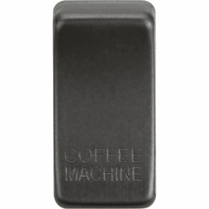 Knightsbridge Smoked Bronze Switch cover marked COFFEE MACHINE